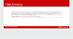 Desktop Screenshot of investors.windstream.com