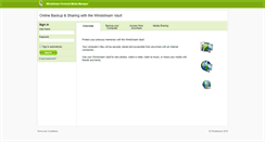Desktop Screenshot of onlinebackup.windstream.com